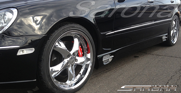 Custom Mercedes S Class Side Skirts  Sedan (2000 - 2006) - $690.00 (Part #MB-005-SS)
